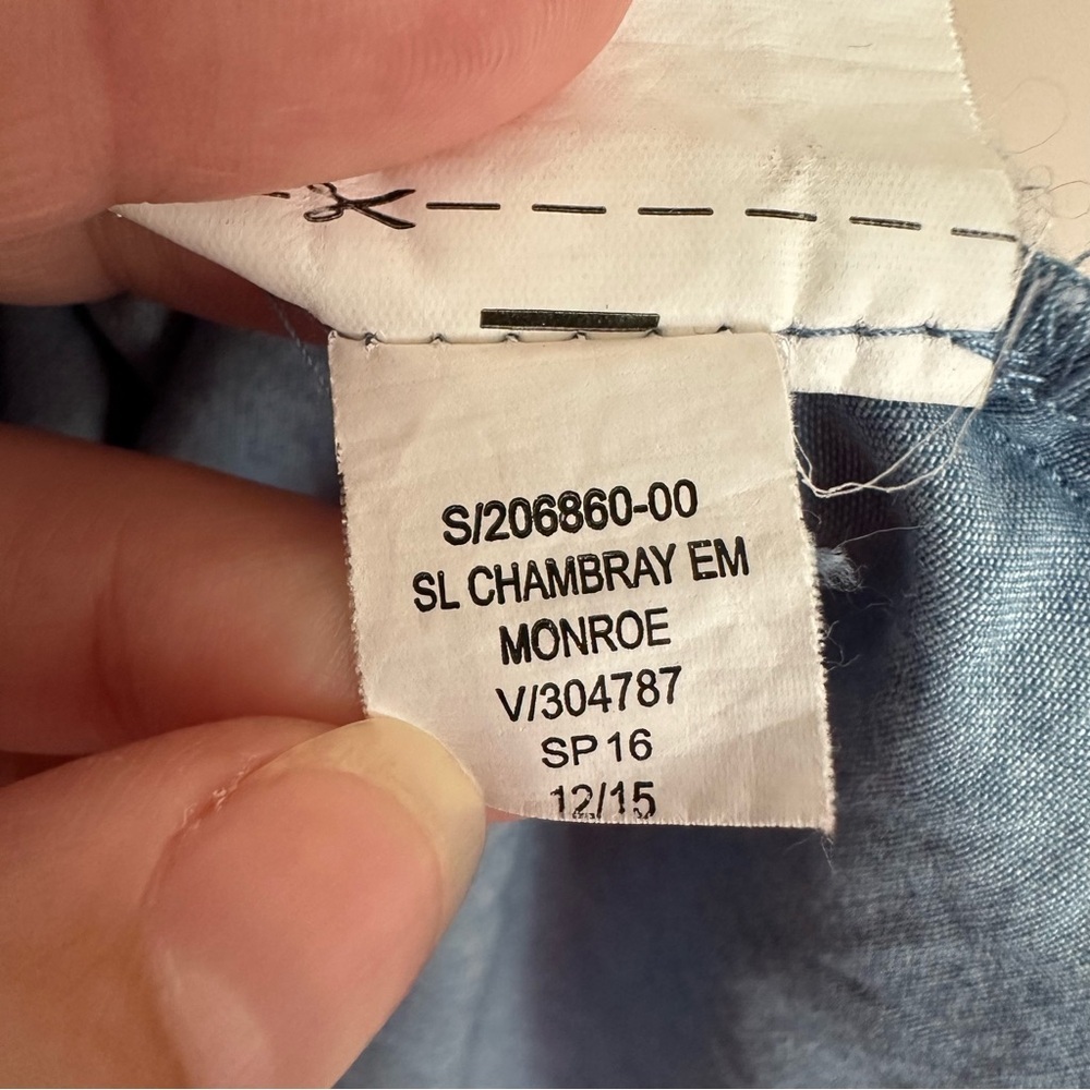 Boho Tunic Dress Embroidered Denim Hippie Blue Old Navy Women’s M Casual Comfy - Picture 8 of 8